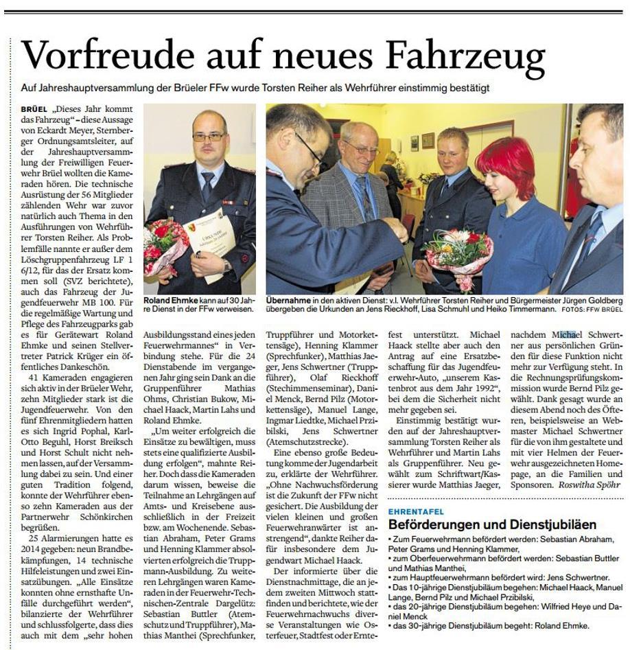 SVZ vom 29.01.2015